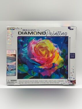 ArtSkills Brilliant Art Rainbow Rose Diamond Painting Kit - Open Box